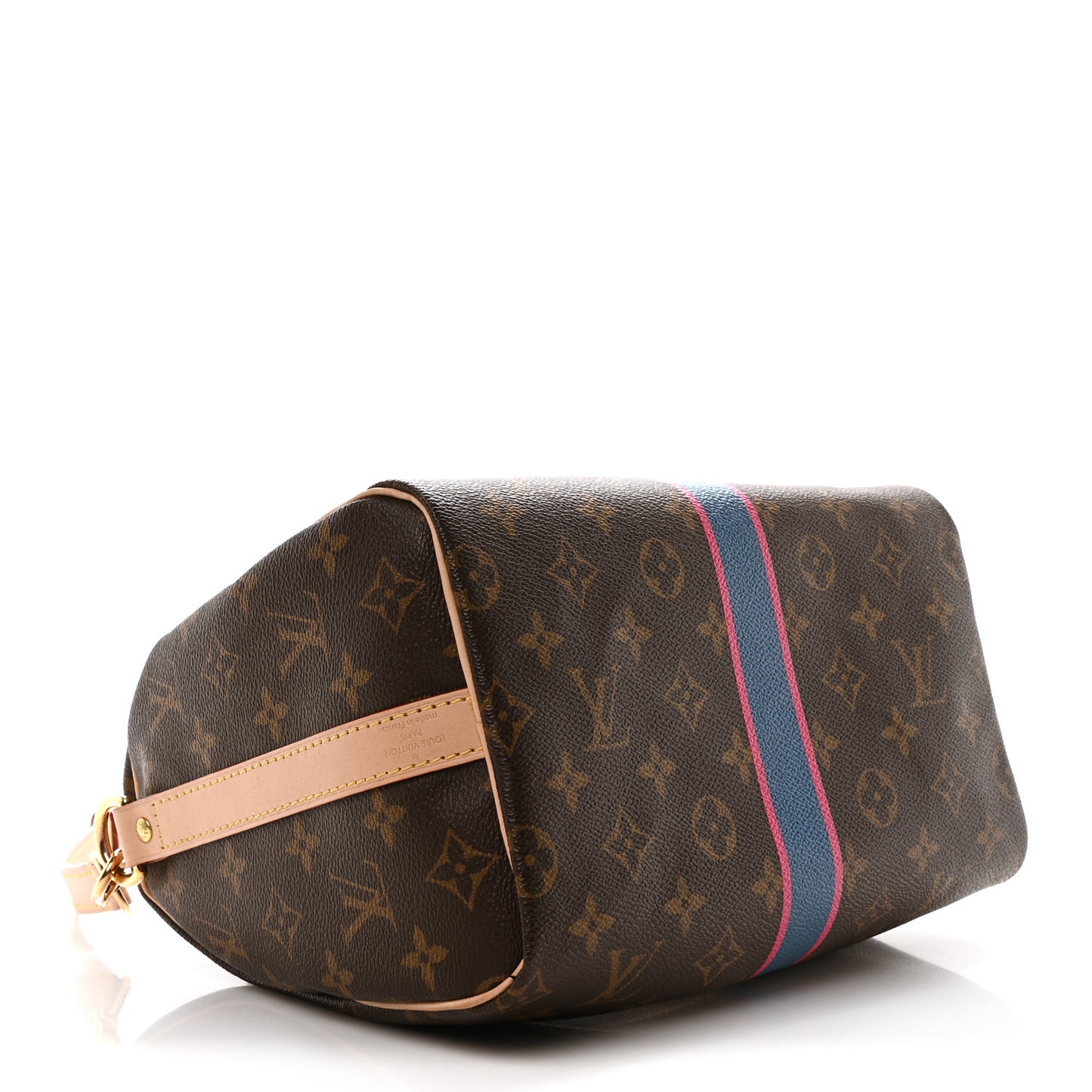 Monogram My LV Heritage Speedy Bandouliere 25 Bleu de France Fuchsia