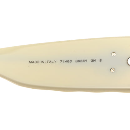 Chanel Acetate Shield Sunglasses 71466 White Black 5 of 8
