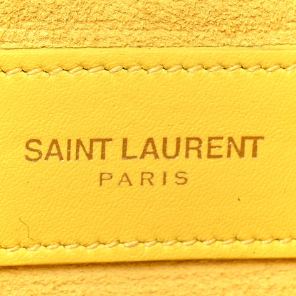 Saint Laurent Calfskin Mini Y Ligne Crossbody Pochette Bag Yellow 7 of 24