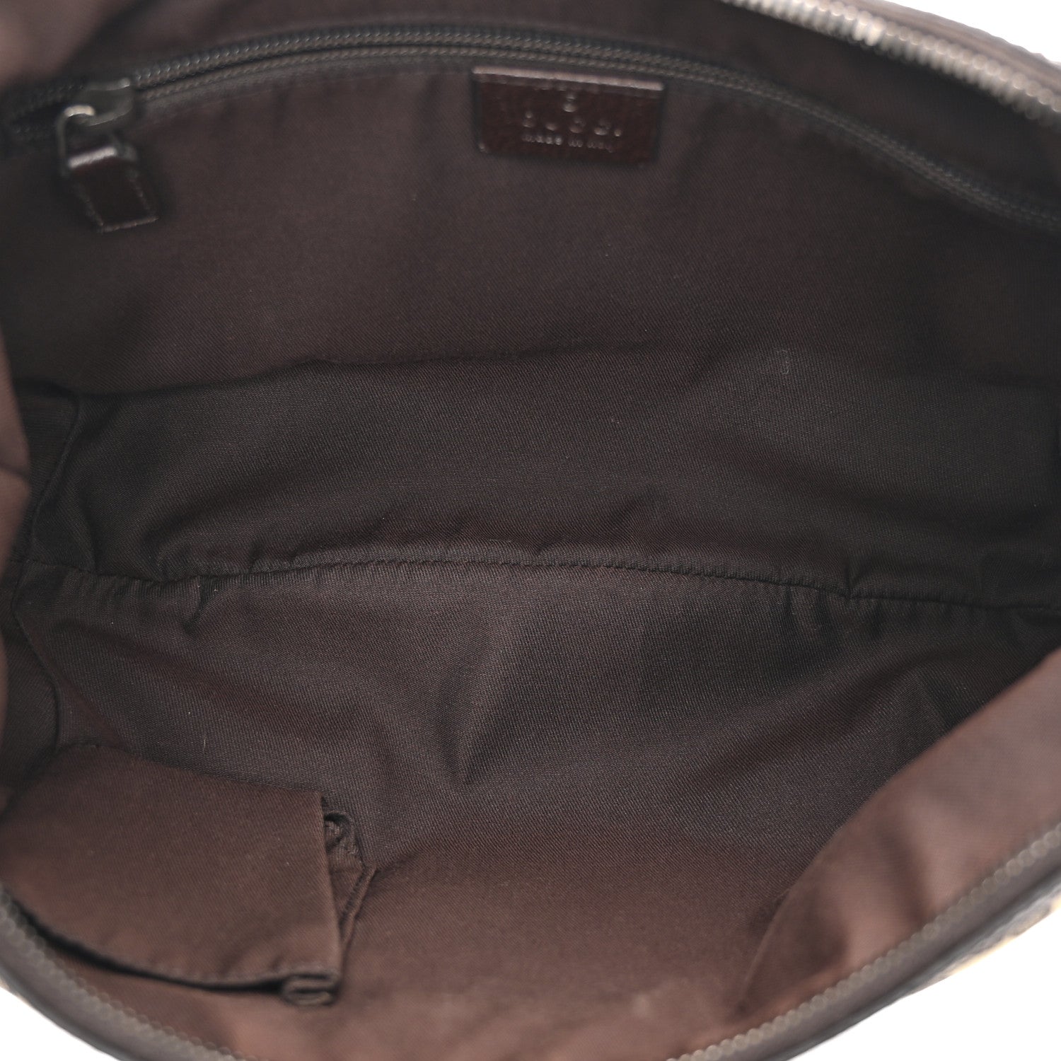 Gucci Monogram Medium Half Moon Hobo Dark Brown 7 of 22