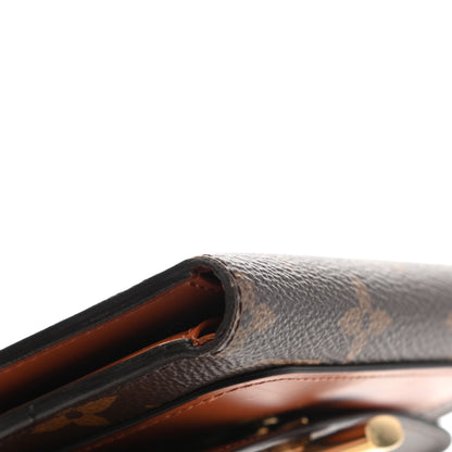 Louis Vuitton Monogram Flower Lock Compact Wallet Caramel 9 of 10