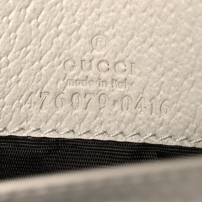 Gucci GG Supreme Monogram Web Queen Margaret Chain Wallet White 6 of 9