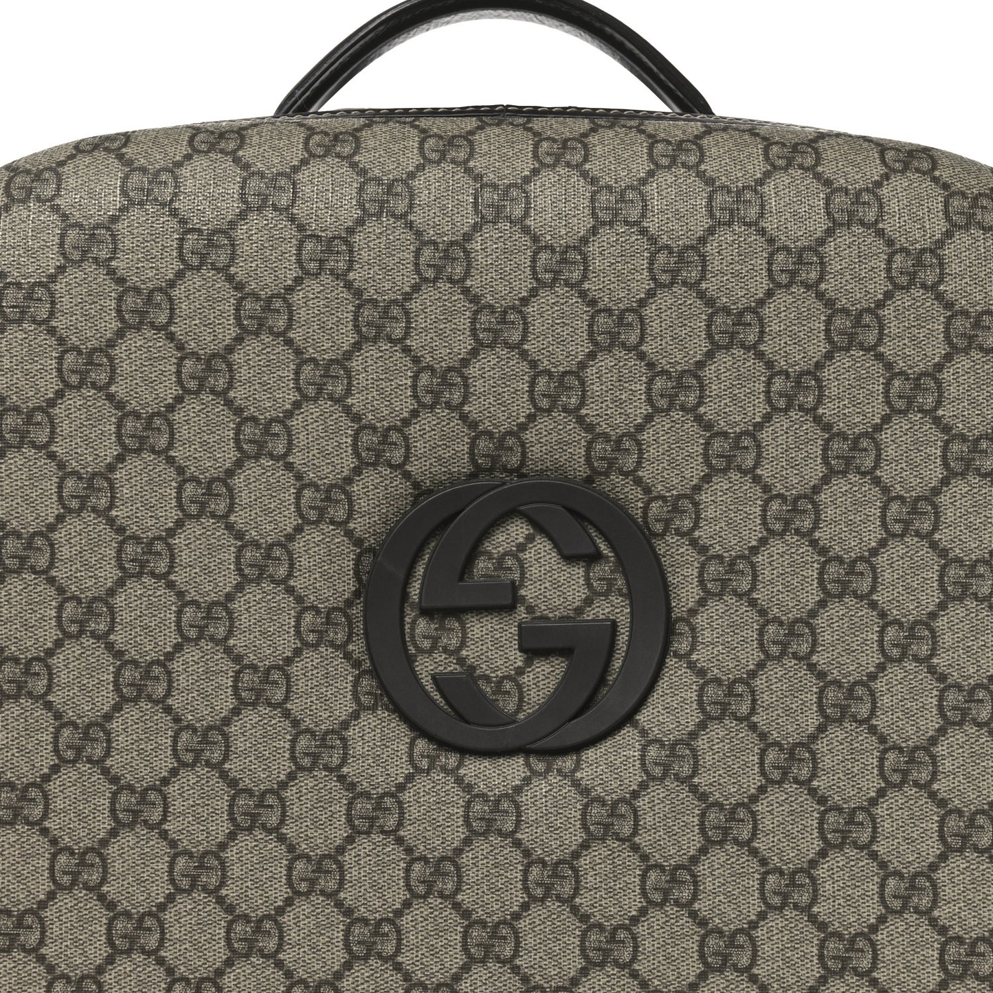 GG Plus Monogram Small Interlocking G Trolley Brown