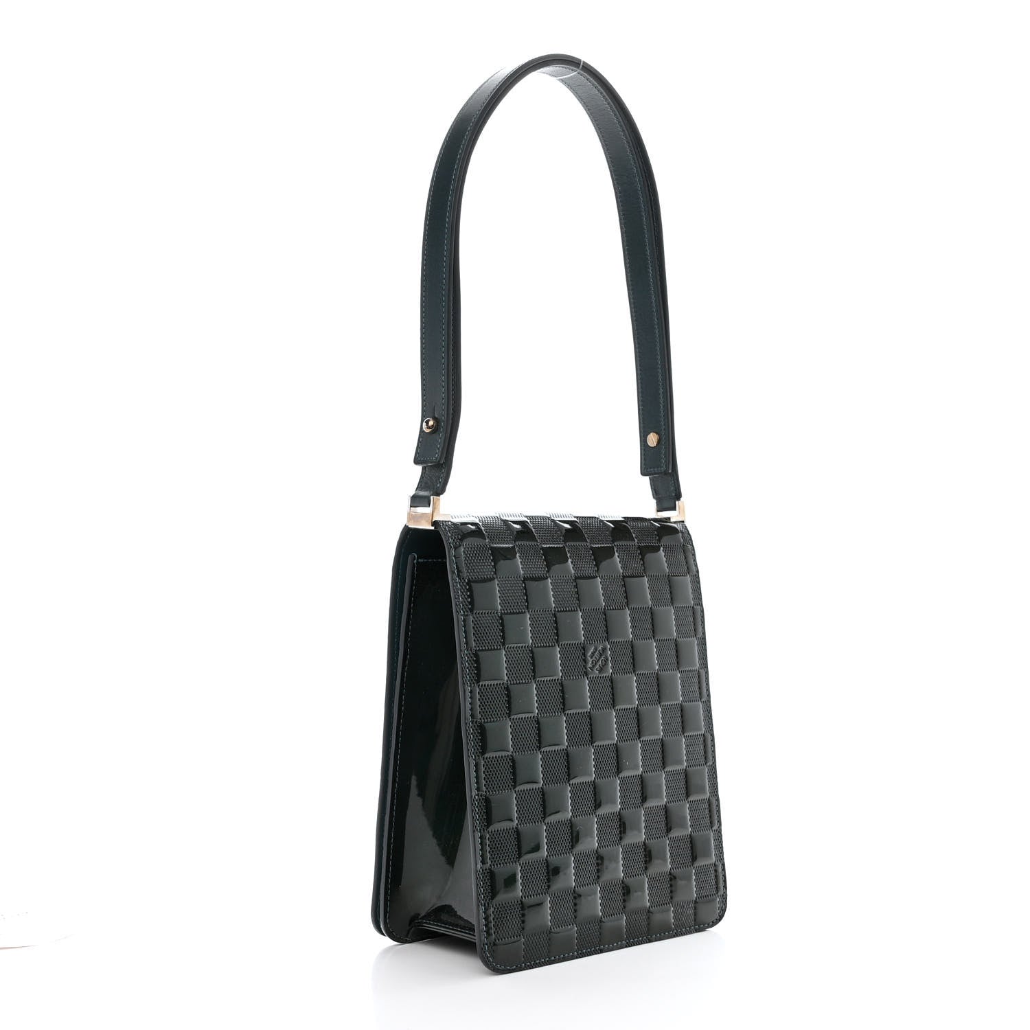 Louis Vuitton Damier Vernis Club Petrole Blue 3 of 14