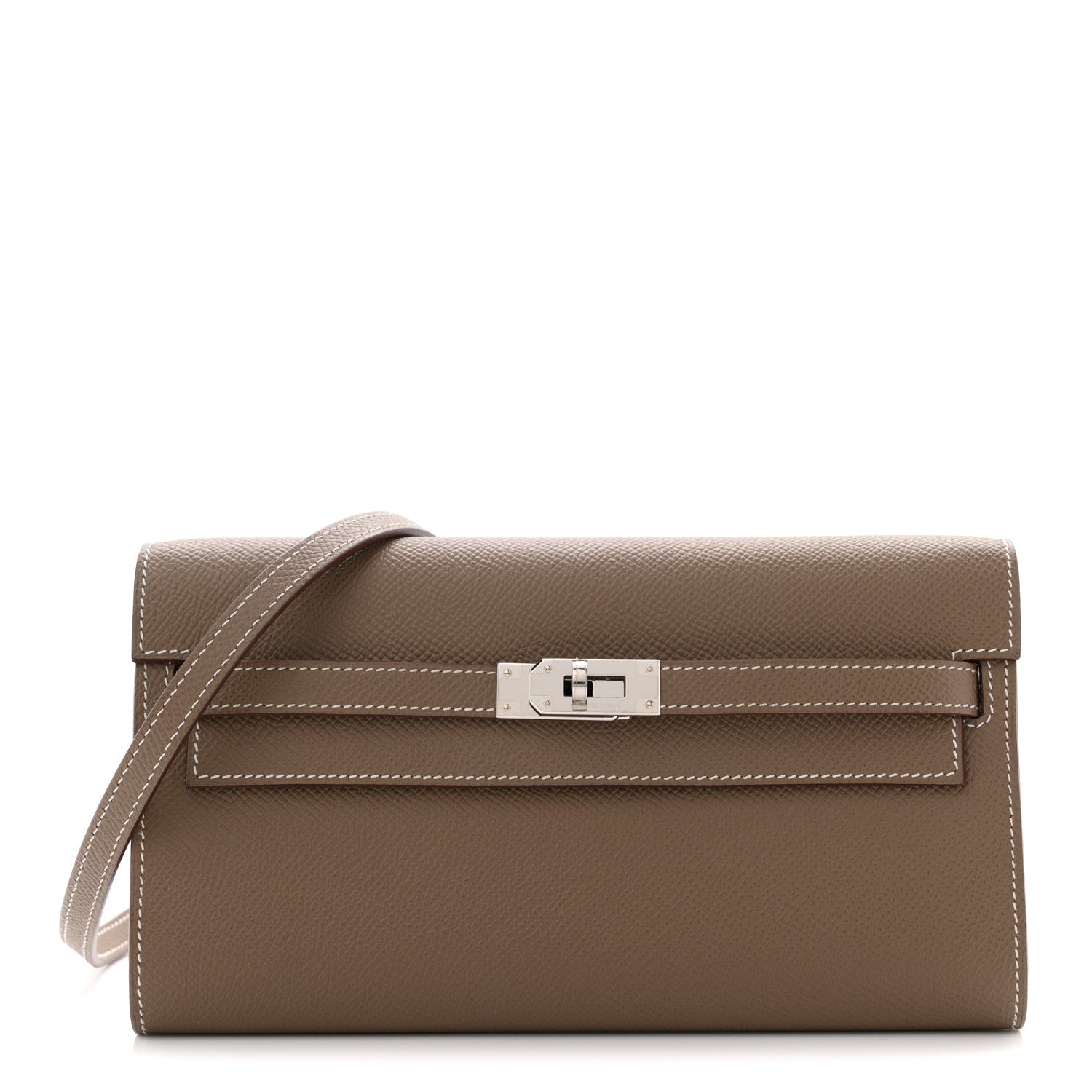 Hermes Epsom Kelly Wallet To Go Etoupe 1 of 11