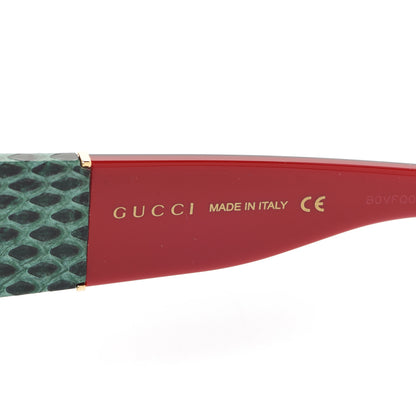 Gucci Snakeskin Acetate Square Sunglasses GG0484S Multicolor 6 of 8