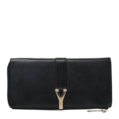 Saint Laurent Calfskin Classic Y Ligne Zip Around Wallet Black 1 of 9