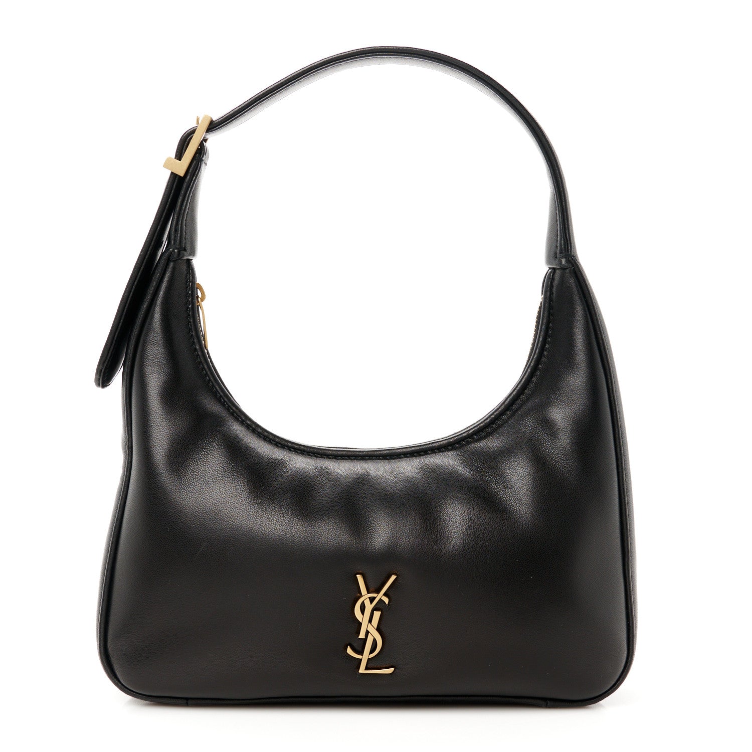 Saint Laurent Plunged Lambskin Calypso Mini Hobo Black 1 of 10