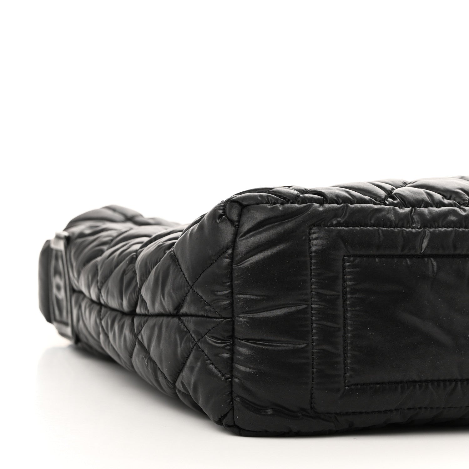 Chanel Nylon Quilted Coco Cocoon Hobo Black 9 of 11