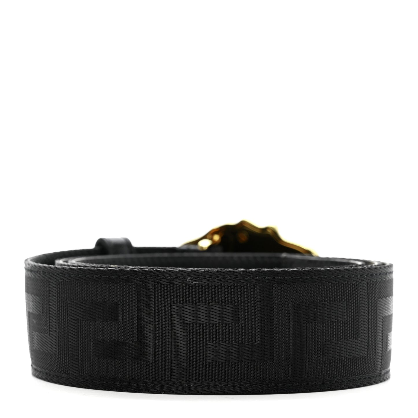 Calfskin Canvas La Medusa Belt 95 38 Black
