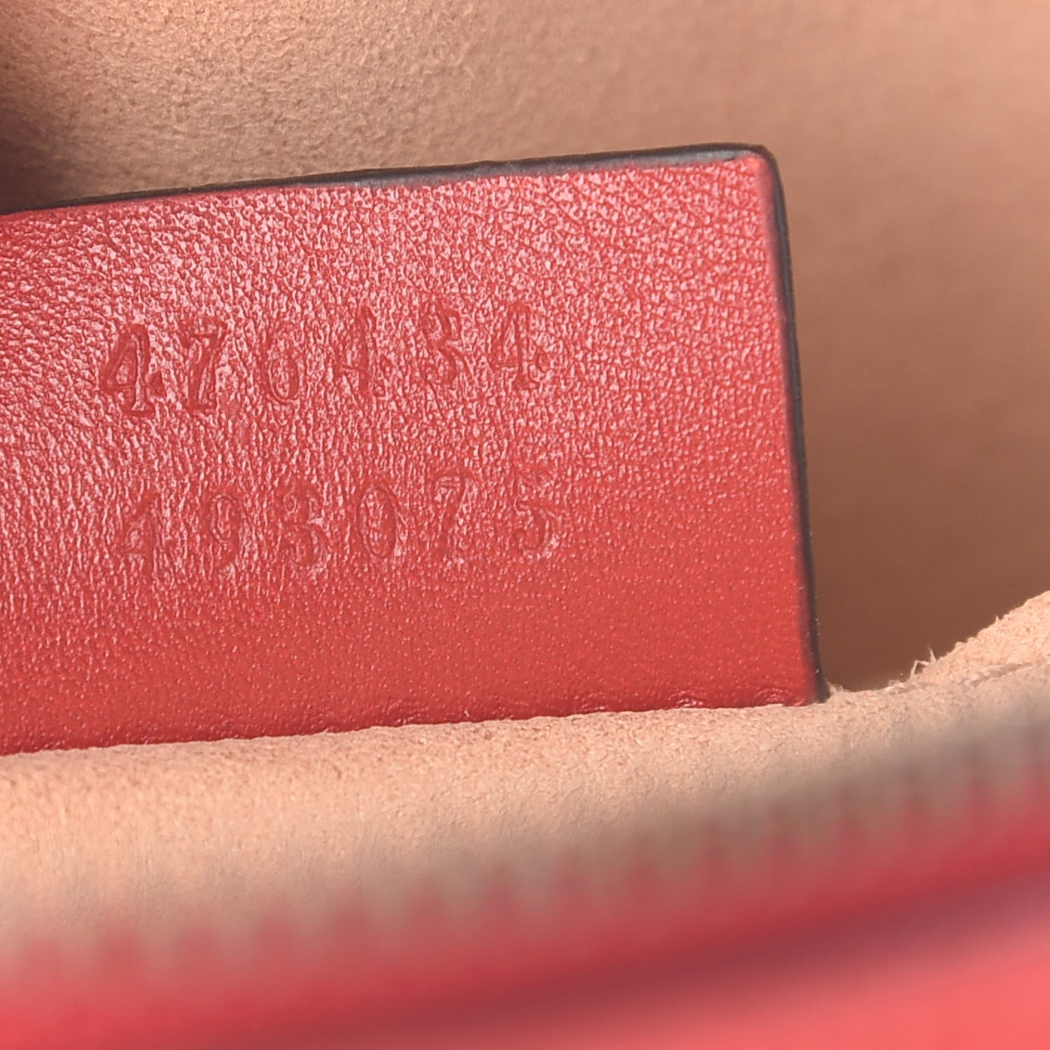 Gucci Calfskin Matelasse GG Marmont Belt Bag 85 34 Hibiscus Red 7 of 7