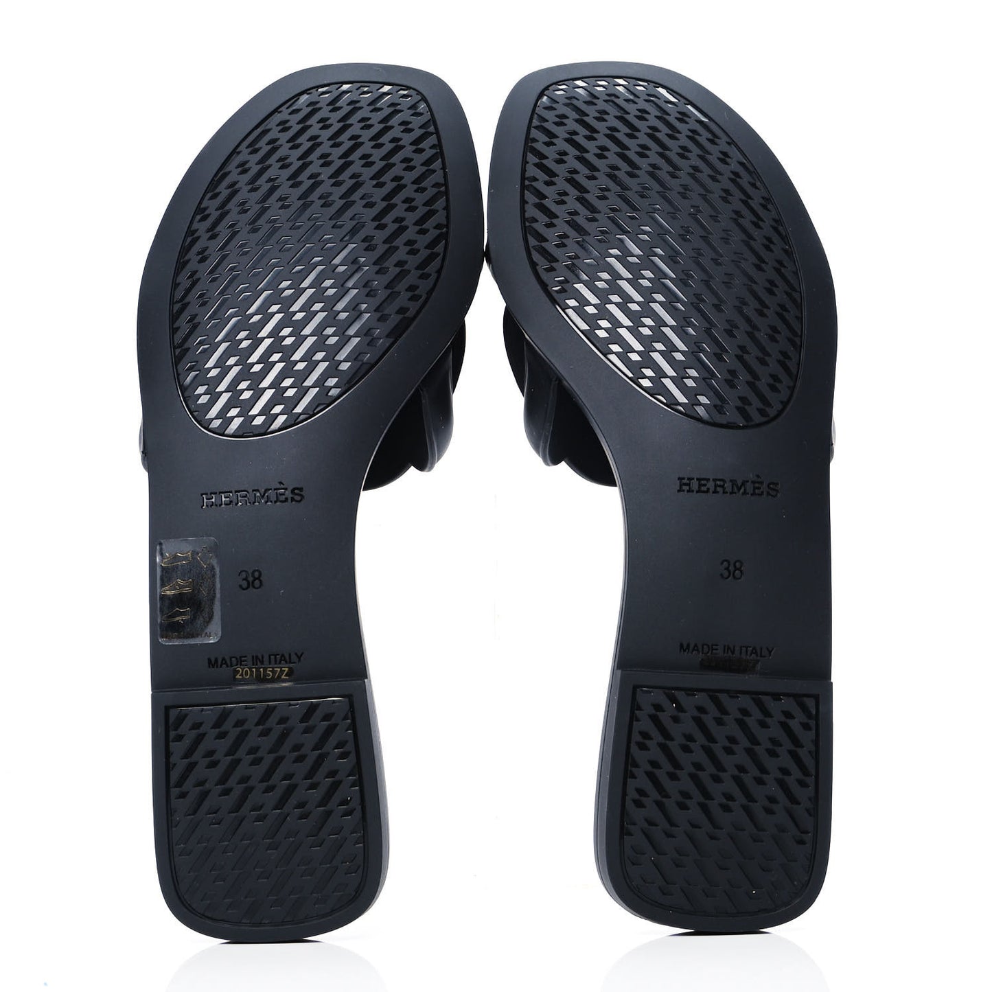 Rubber Aloha Sandals 38 Black