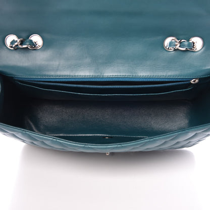 Chanel Lambskin Quilted Jumbo Single Flap Turquoise 6 of 15