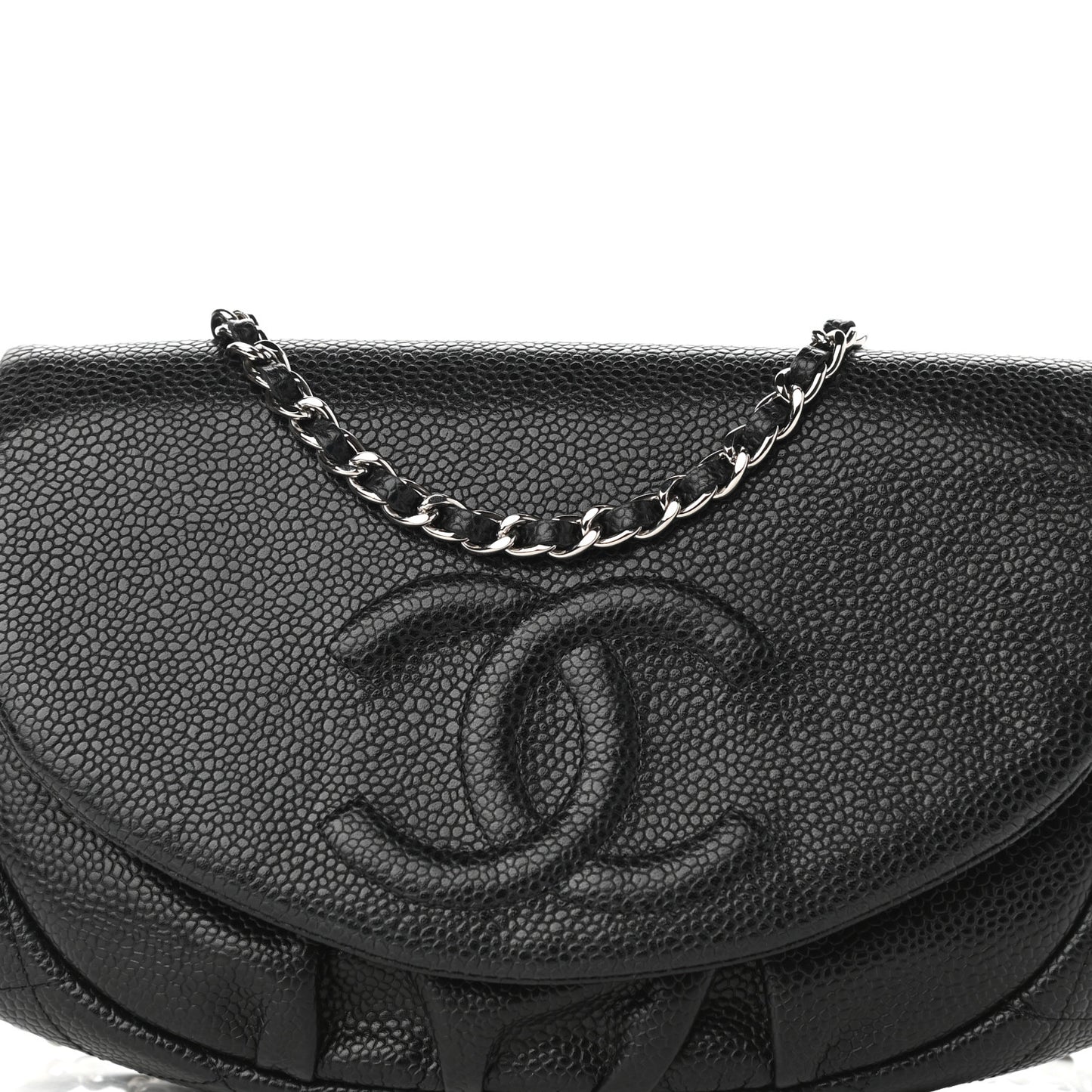 Caviar Half Moon Wallet On Chain WOC Black