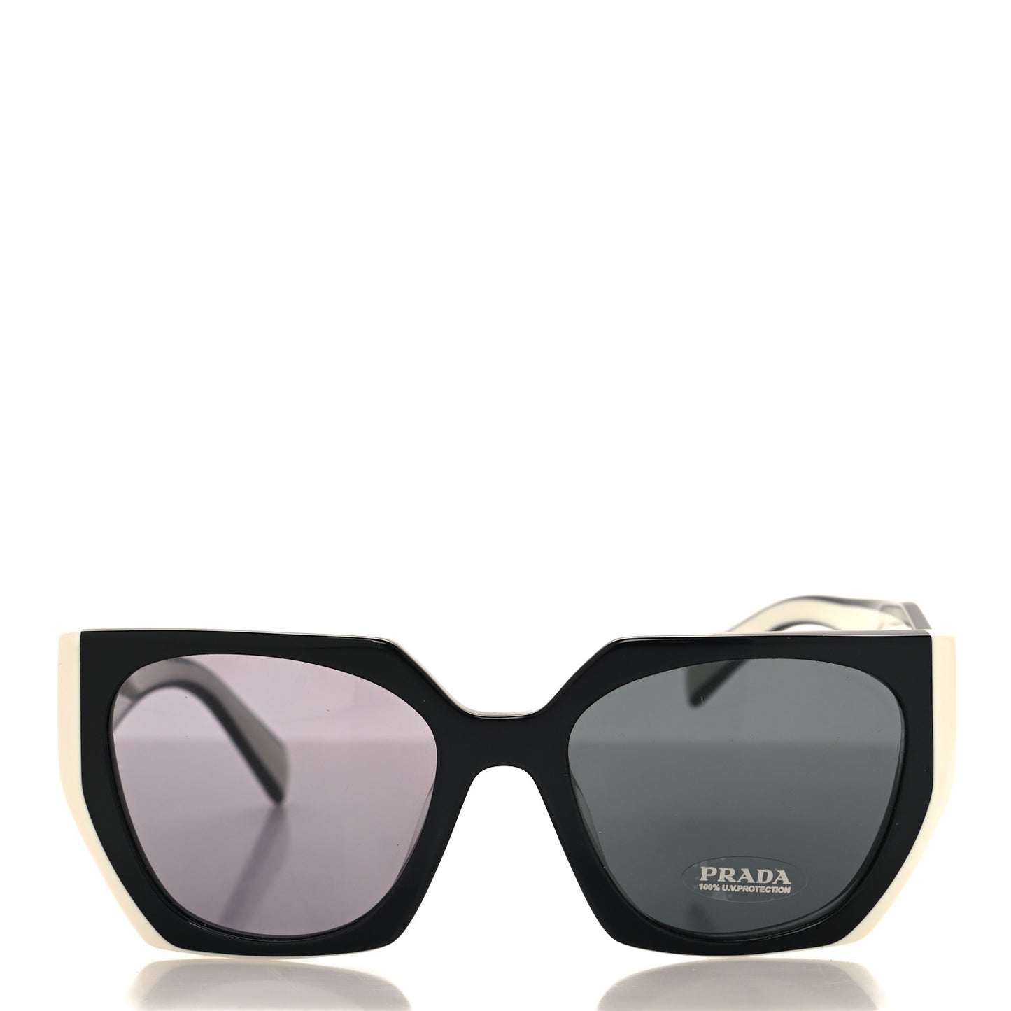 Acetate Sunglasses SPR 15W Black White
