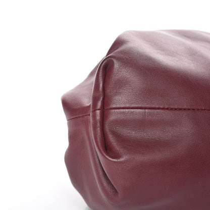 Bottega Veneta Smooth Butter Calf The Pouch Oversized Clutch Bordeaux 9 of 10