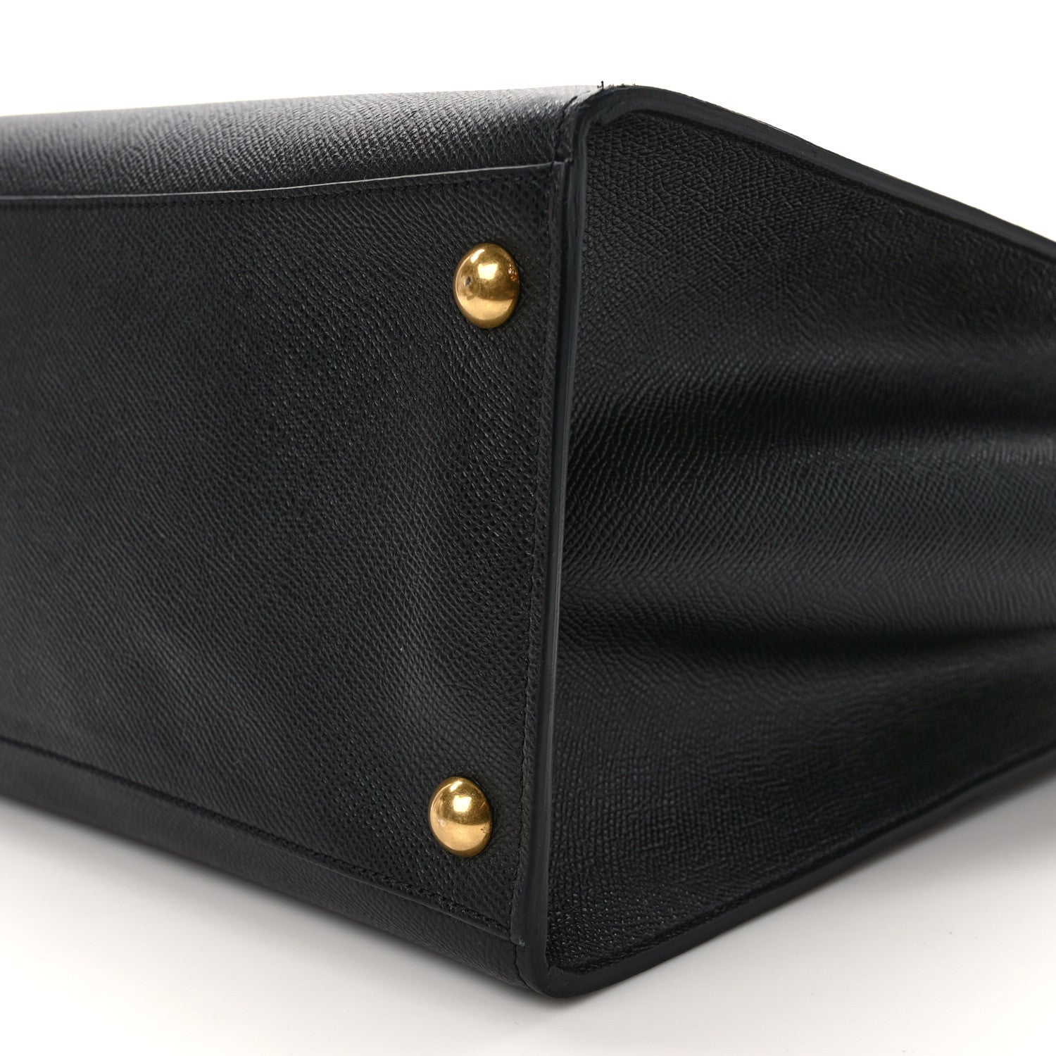 Salvatore Ferragamo Grainy Calfskin Gemini Tote Black Bonbon 9 of 13