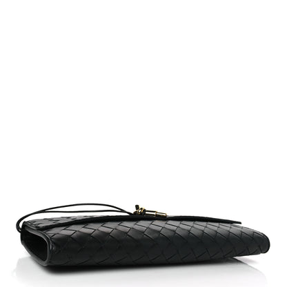Bottega Veneta Nappa Intrecciato Long Andiamo Top Handle Clutch Black 4 of 8