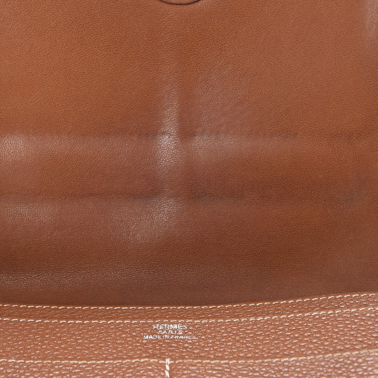 Hermes Taurillon Clemence Dogon Duo Wallet Gold 20 of 22
