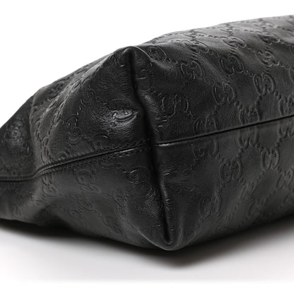Gucci Guccissima Medium Icon Bit Hobo Black 8 of 9