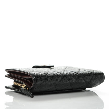 Chanel Caviar Quilted Zipped Pocket Wallet Black 4 of 8