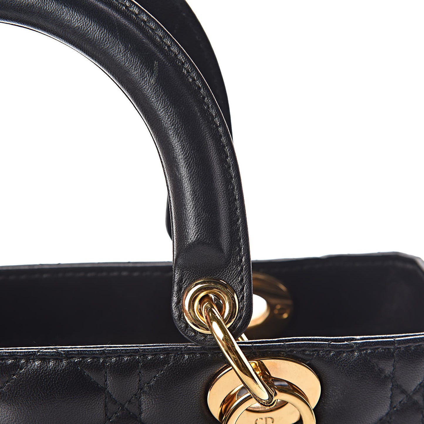Lambskin Cannage Medium Lady Dior Black