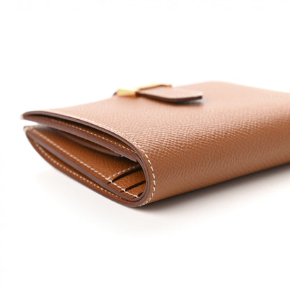 Hermes Epsom Bearn Compact Wallet Gold 6 of 10