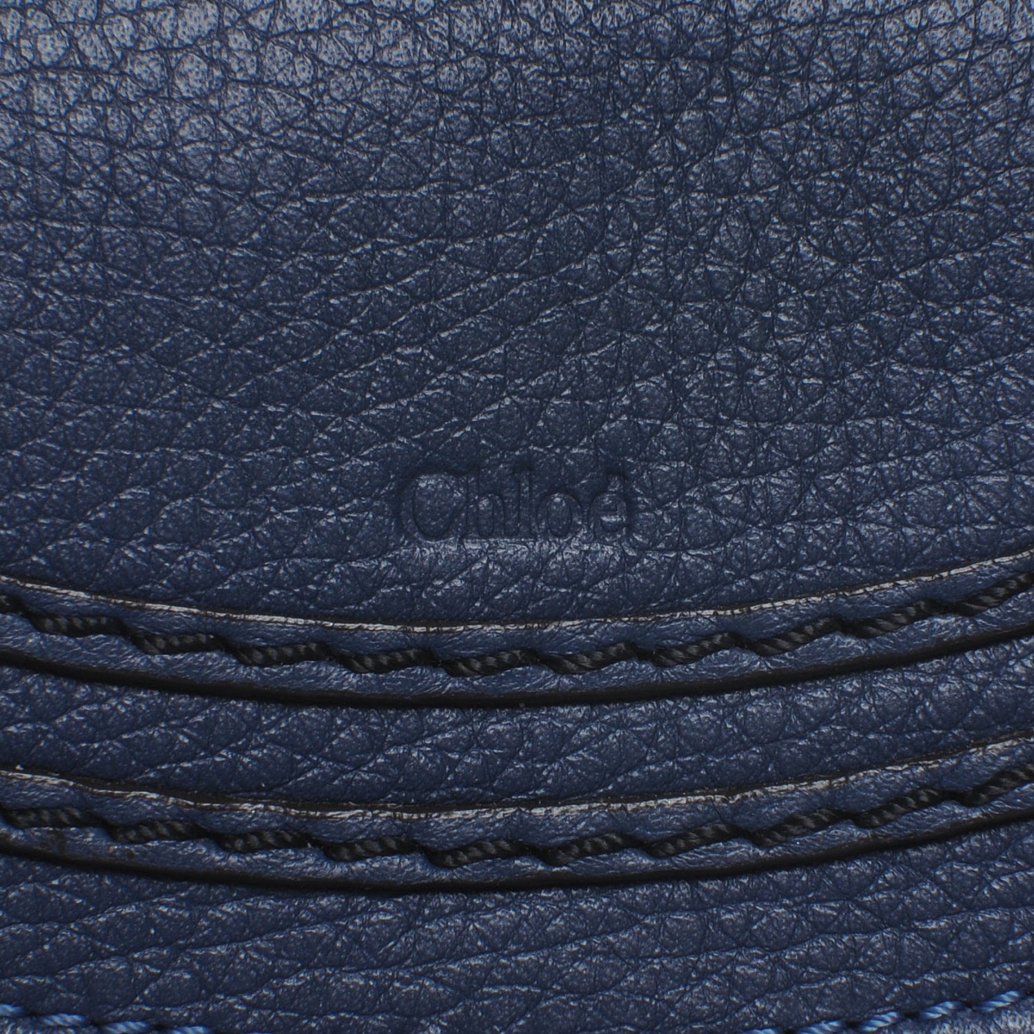 Chloe Calfskin Small Marcie Crossbody Bag Navy Blue 8 of 9