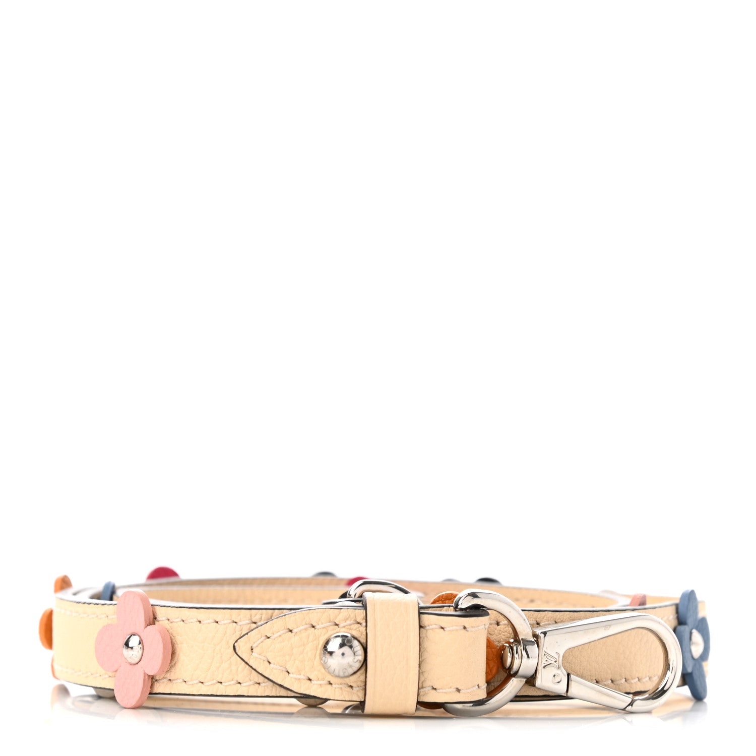 Louis Vuitton Calfskin Flowers Strap Creme 2 of 5