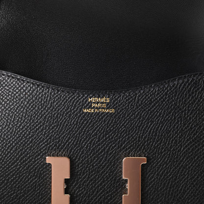 Hermes Epsom Constance Slim Wallet Black 6 of 9