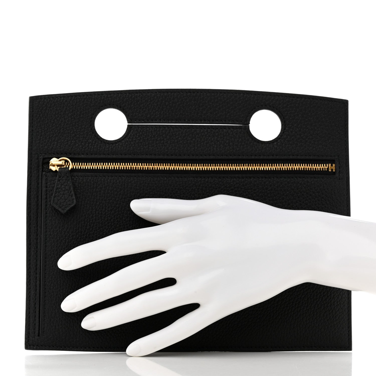 Hermes Togo Backpocket Pouch 30 Black 2 of 8