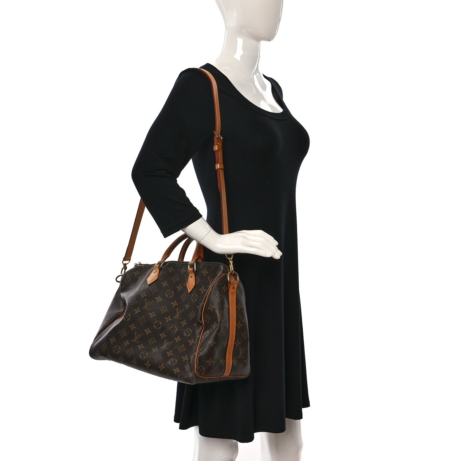 Louis Vuitton Monogram Speedy Bandouliere 35 2 of 11