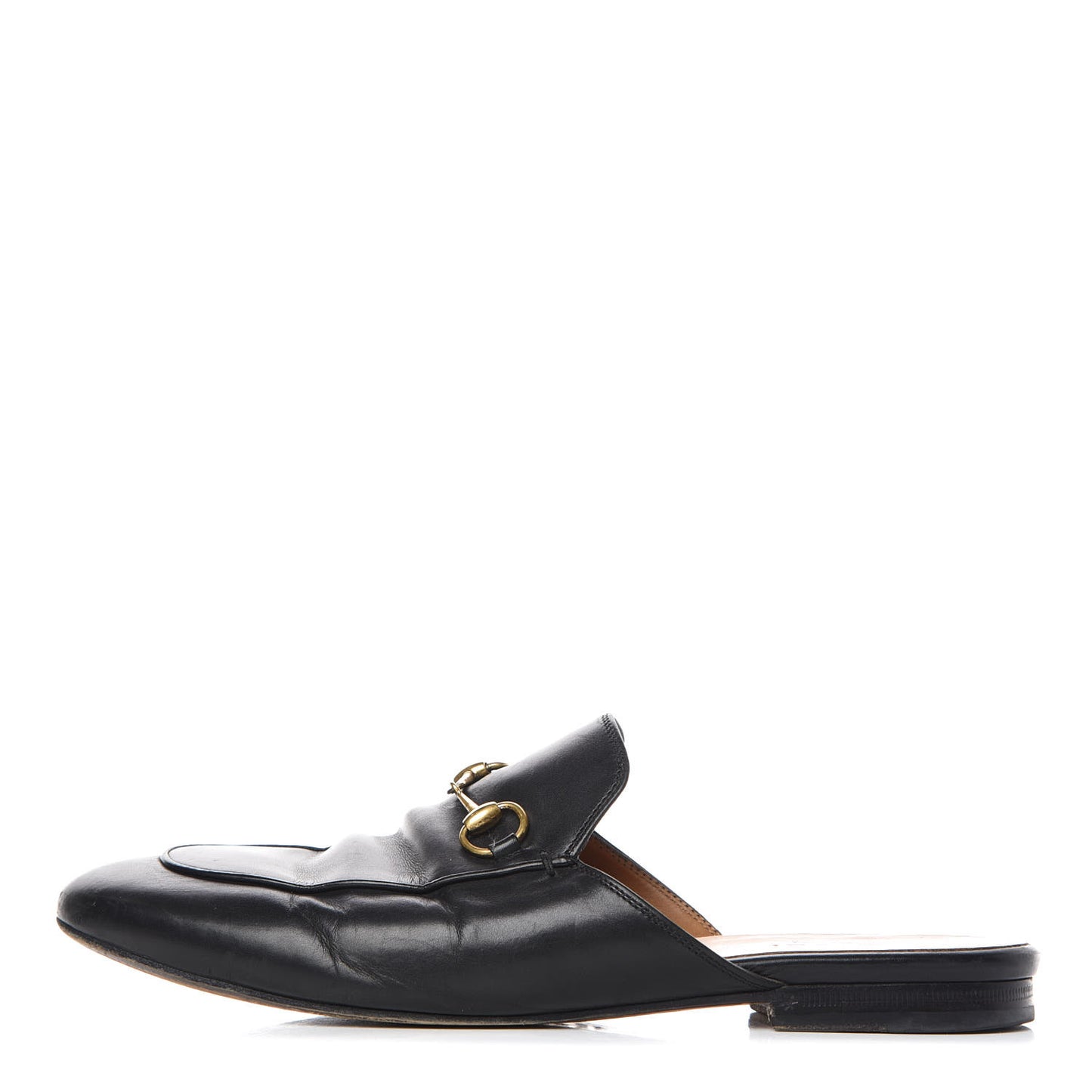 Calfskin Womens Princetown Slippers 39.5 Black