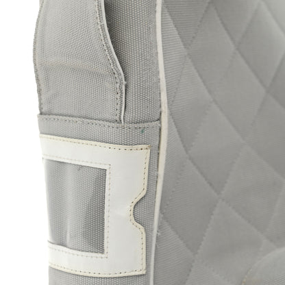 Chanel Canvas Quilted Sport Shoulder Bag Grey White 13 of 15