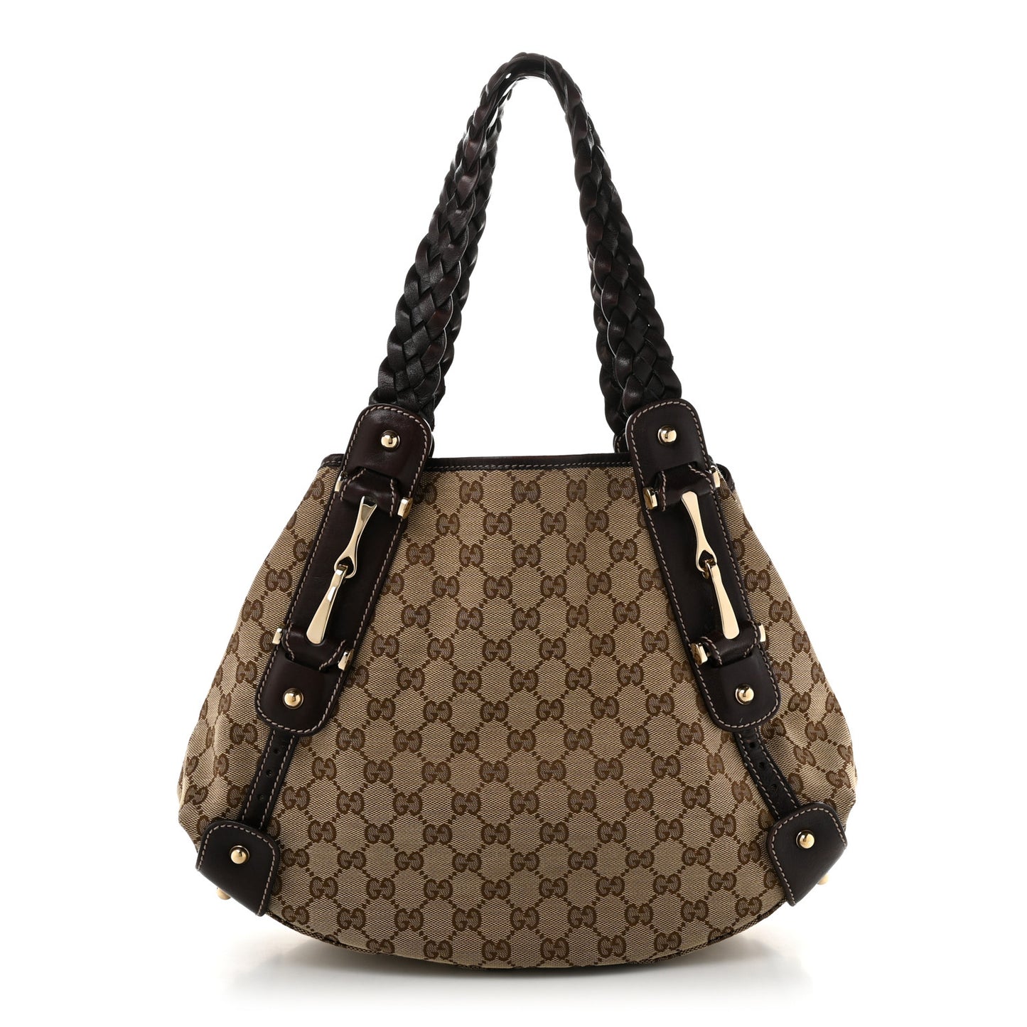 Monogram Small Pelham Shoulder Bag Dark Brown