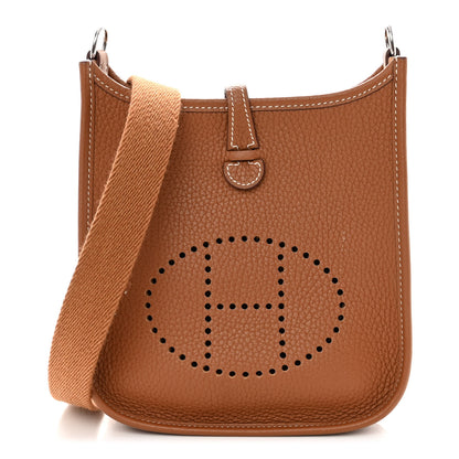 Hermes Taurillon Clemence Evelyne TPM Gold 1 of 9