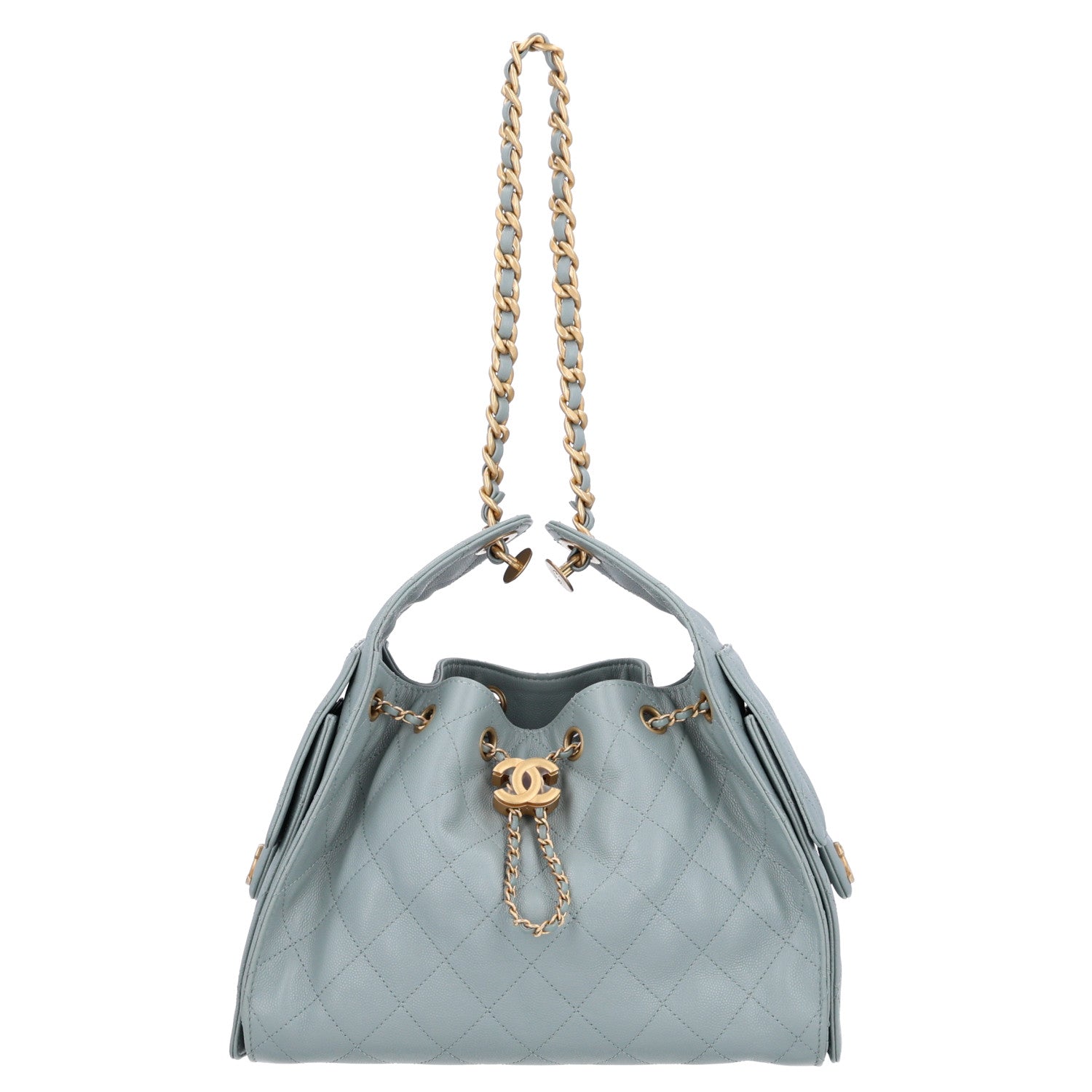Chanel Caviar Quilted Small Chanel 25 Handbag Light Green 1 of 6