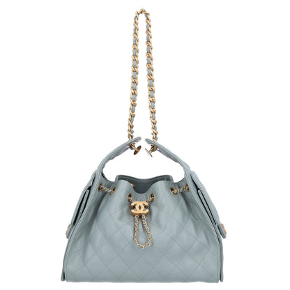 Chanel Caviar Quilted Small Chanel 25 Handbag Light Green 1 of 6