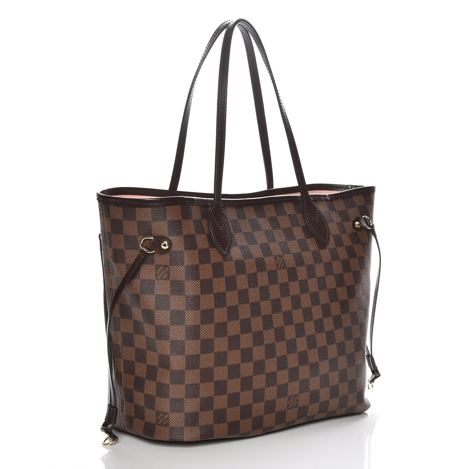 Louis Vuitton Damier Ebene Neo Neverfull MM Rose Ballerine 3 of 8