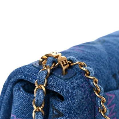 Chanel Denim Quilted Mini Denim Mood Rectangular Flap Blue Multicolor 11 of 12