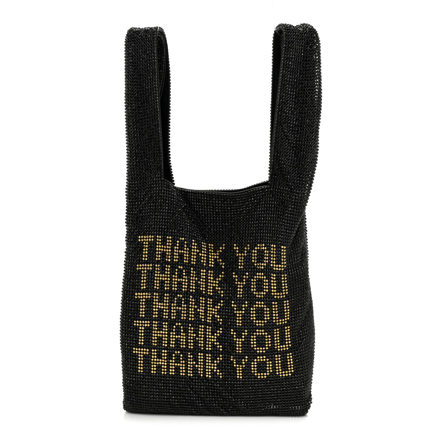 Crystal Mini Wanglock Shopper Black