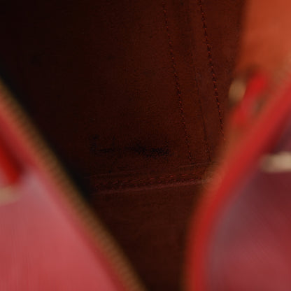 Louis Vuitton Epi Speedy 30 Castillan Red 14 of 20