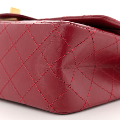 Chanel Aged Calfskin Quilted 2.55 Reissue 225 Flap Red 10 of 11