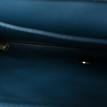 Chanel Caviar Quilted Clutch With Chain Flap  Blue 7 of 10