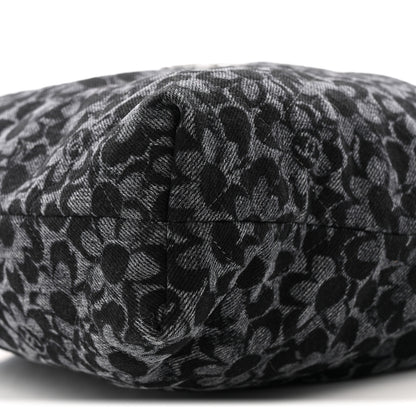 Chanel Denim Quilted Floral Print Small Chanel 22 Black 11 of 12