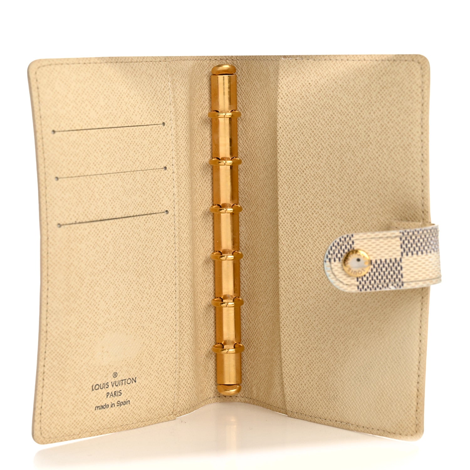 Louis Vuitton Damier Azur Small Ring Agenda Cover 5 of 8
