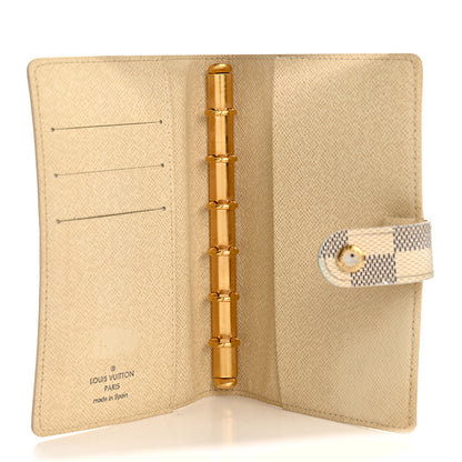 Louis Vuitton Damier Azur Small Ring Agenda Cover 5 of 8