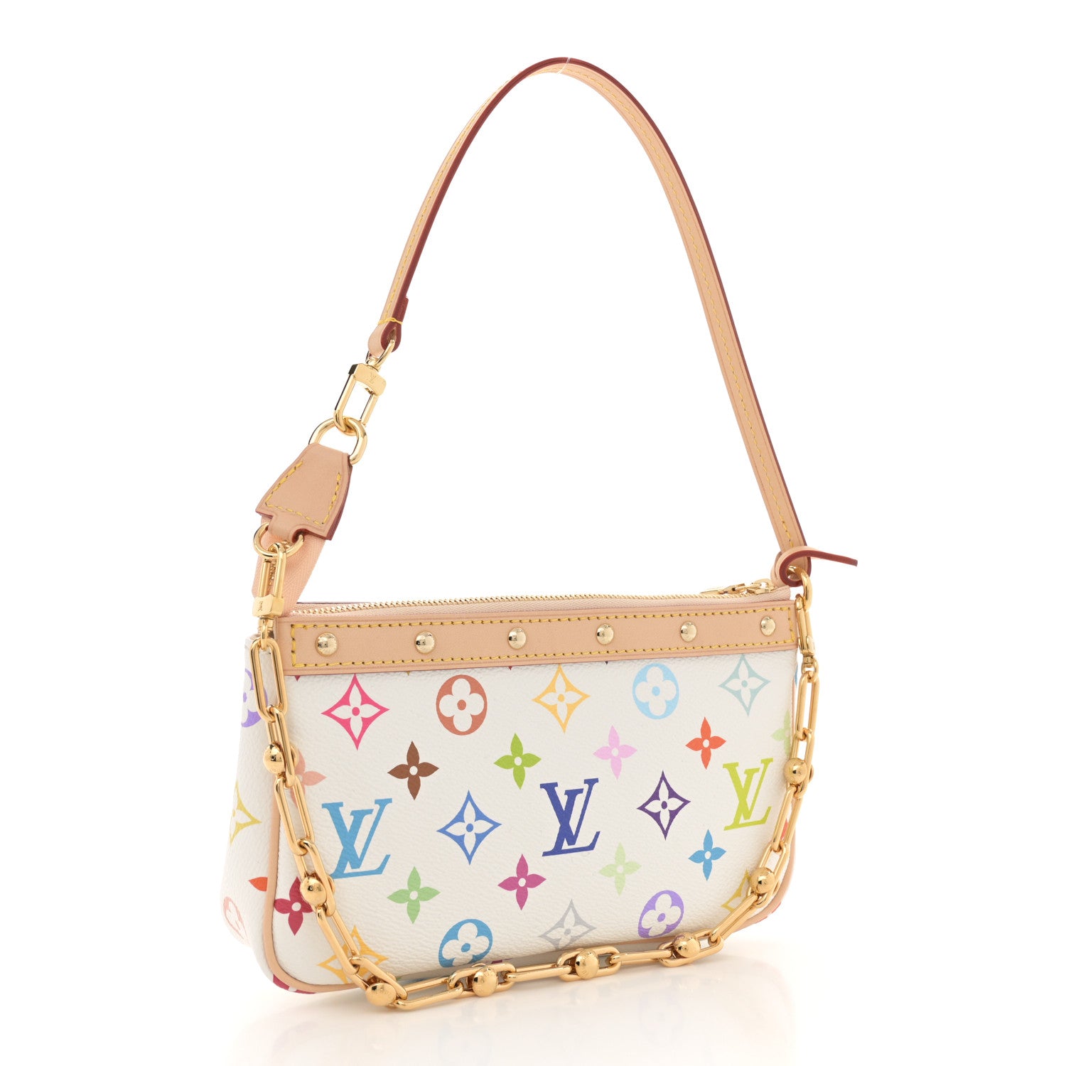 Louis Vuitton LV X TM Monogram Multicolor Pochette Accessories White 3 of 9