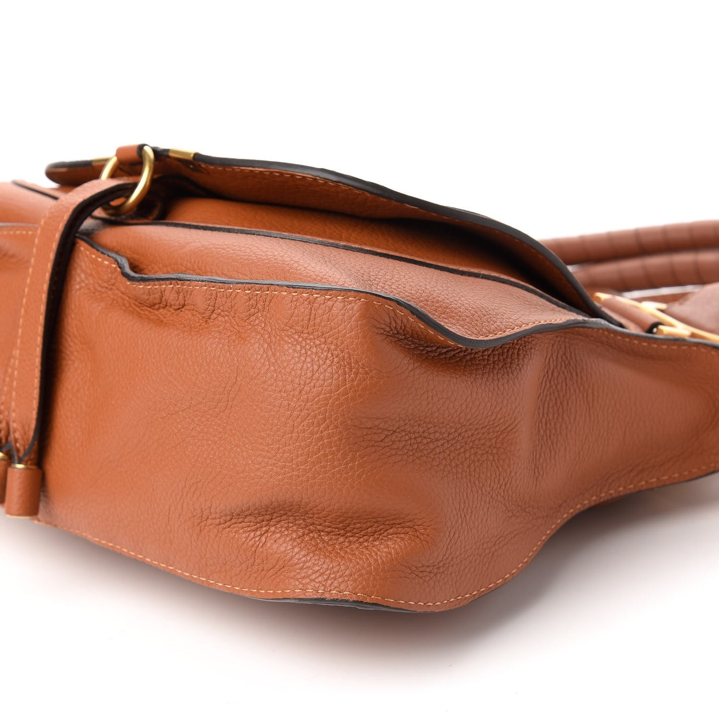 Calfskin Medium Marcie Satchel Tan