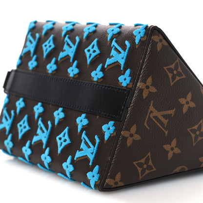 Louis Vuitton Monogram Tuffetage Triangle Messenger Turquoise 10 of 11